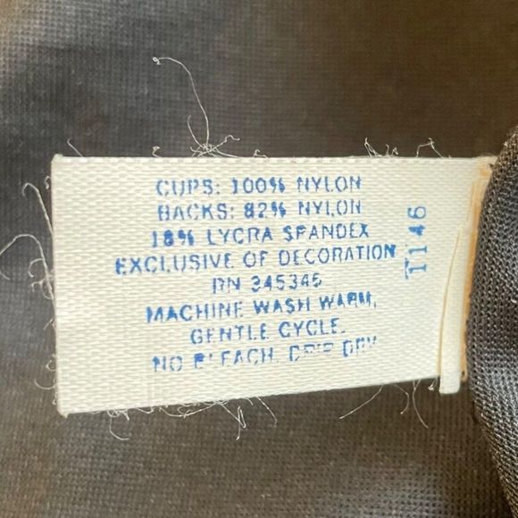 Vintage Dominique Black Unlined Wire Free Seamed Firm Control Body Briefer 34C - Picture 7 of 7